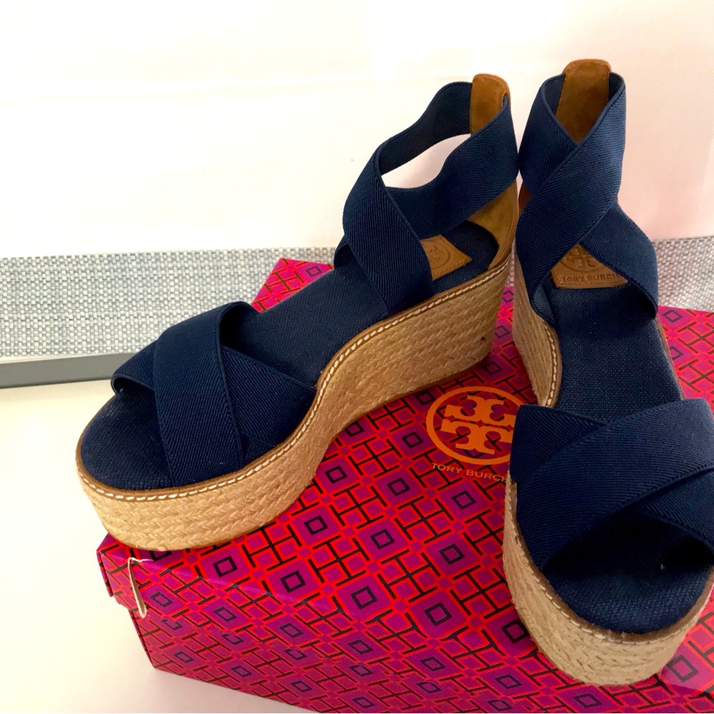 Tory Burch Espadrille stretch webbing size 8 BRAND NEW!